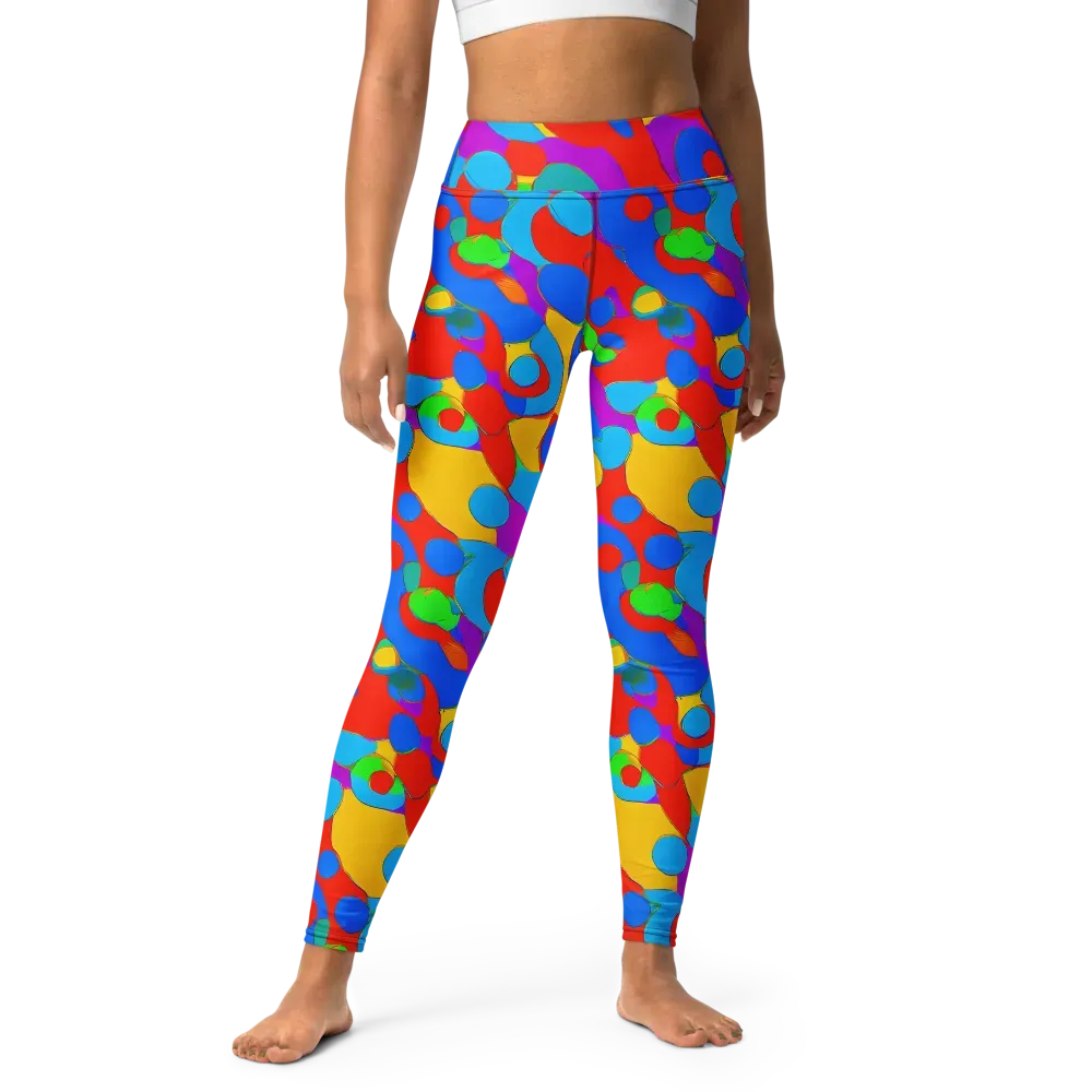 Acid Geometry on Yoga Leggings — Front