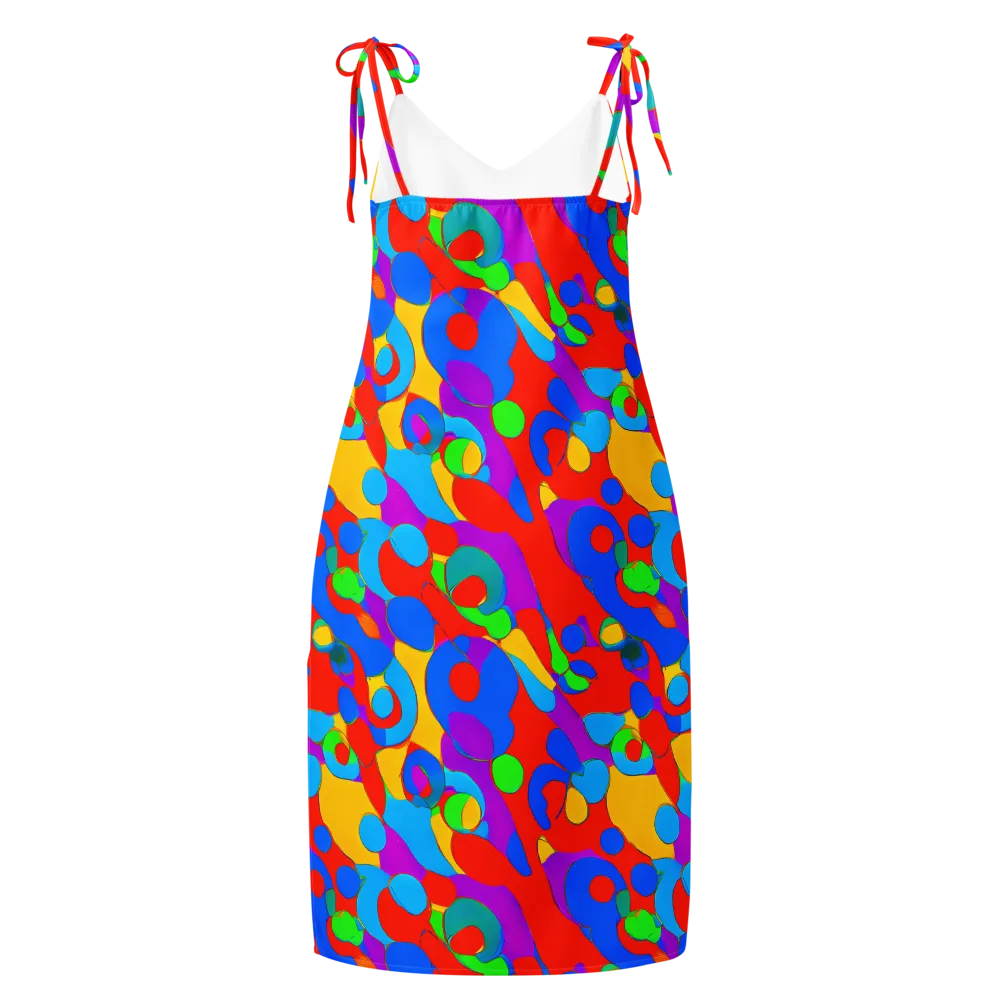 Acid Geometry on Slip Dress — Back