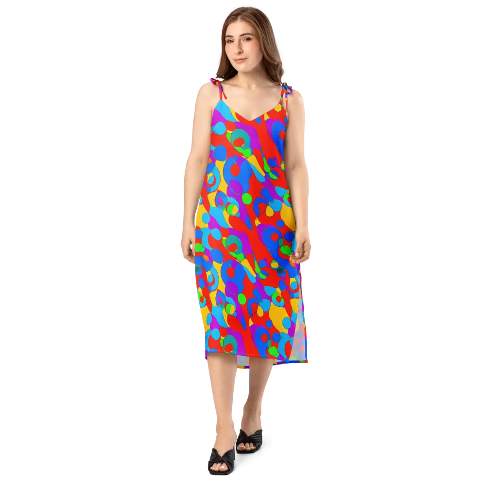 Acid Geometry on Slip Dress — Front