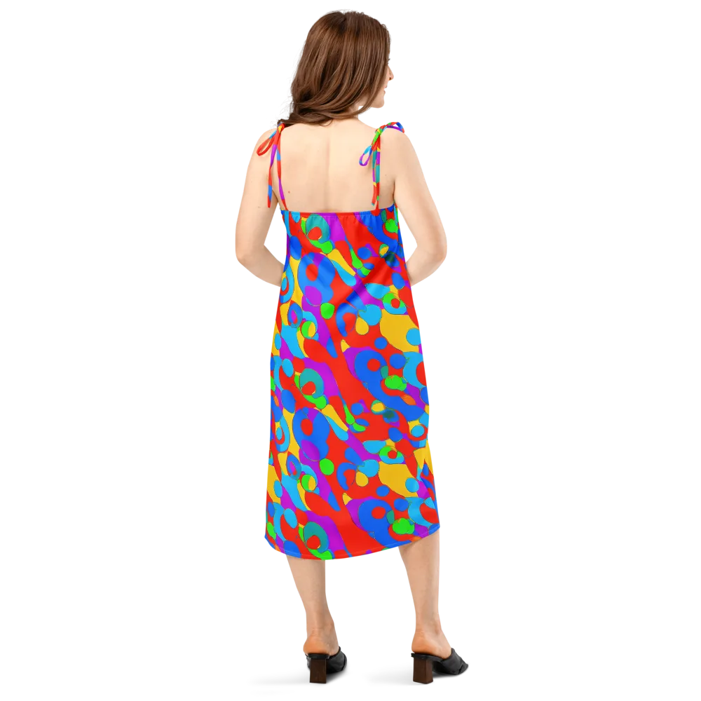 Acid Geometry on Slip Dress — Back