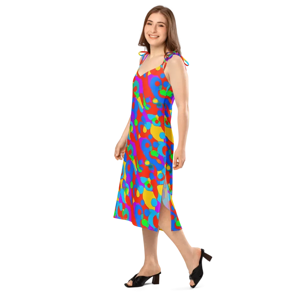Acid Geometry on Slip Dress — Left Front
