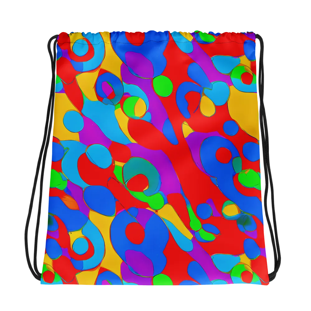 Acid Geometry on Drawstring Bag — Photo