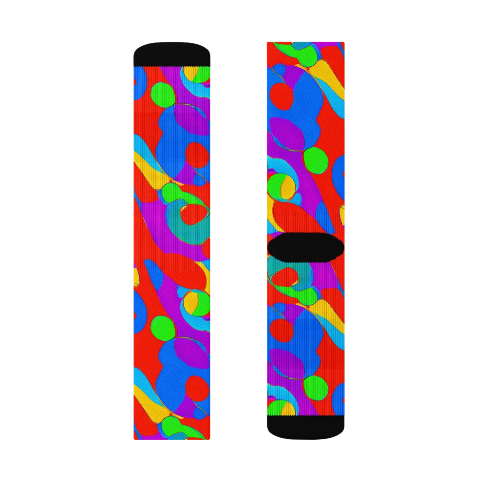 Acid Geometry on Socks — Right Sock