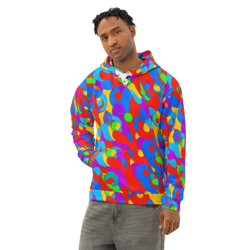 Acid Geometry on a Cotton Hoodie