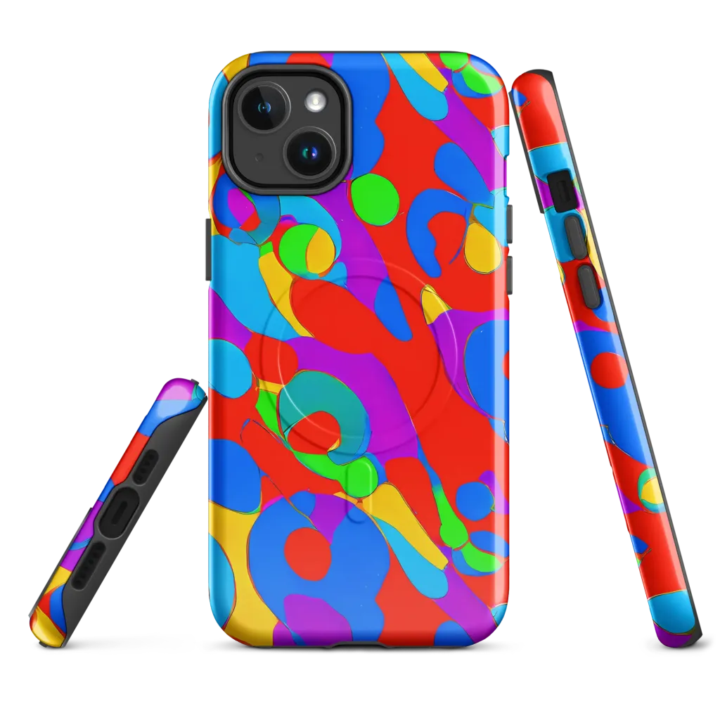 Acid Geometry on MagSafe Tough Case for iPhone® — Front