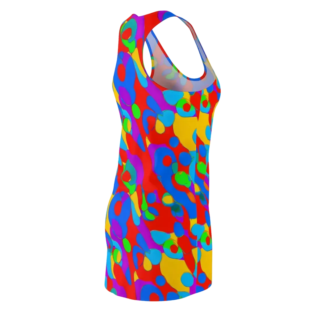 Acid Geometry on Racerback Dress — Back Side