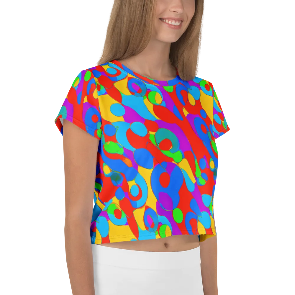 Acid Geometry on Crop Tee — Right