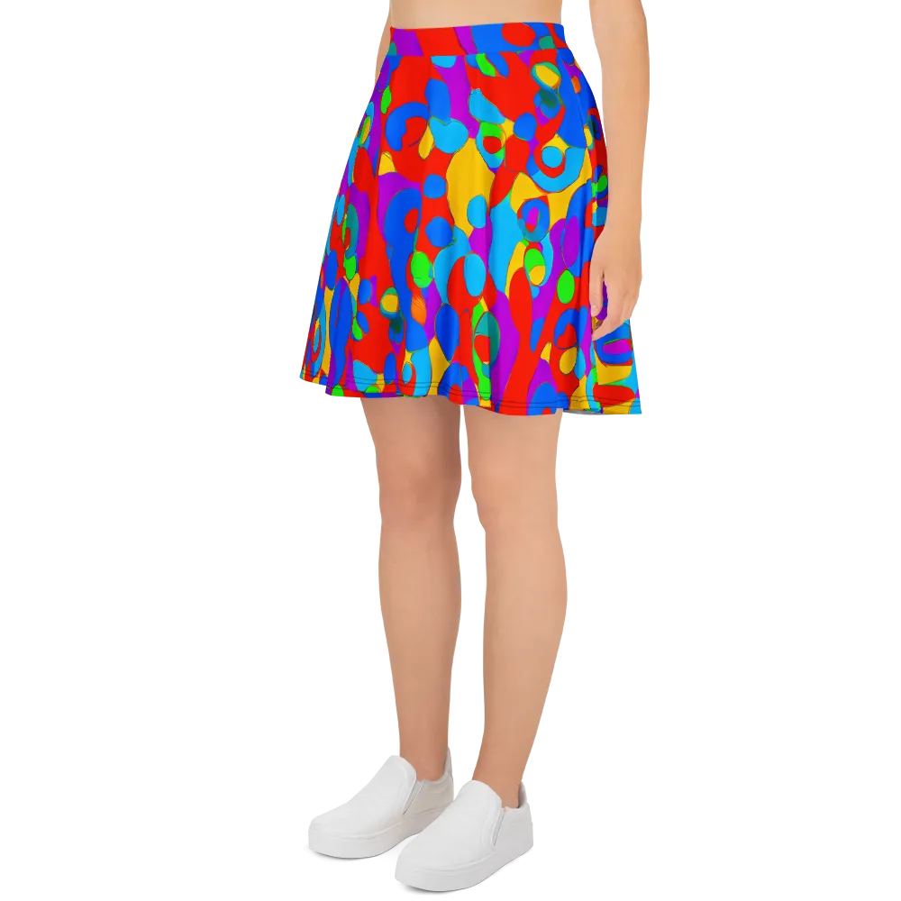 Acid Geometry on Skater Skirt — Left