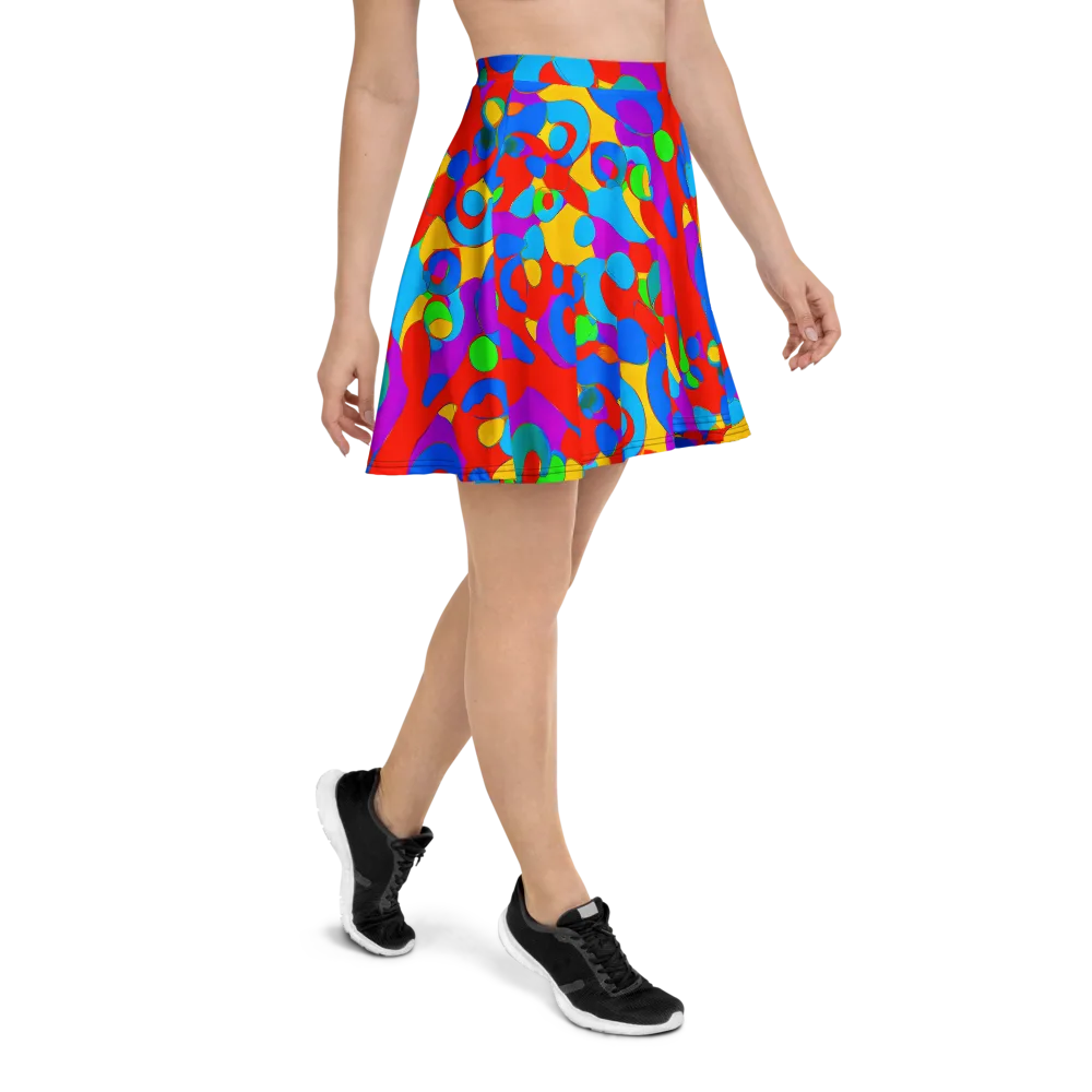 Acid Geometry on Skater Skirt — Right