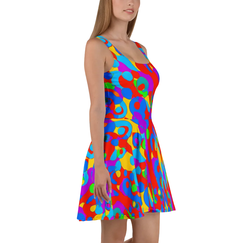 Acid Geometry on Skater Dress — Right
