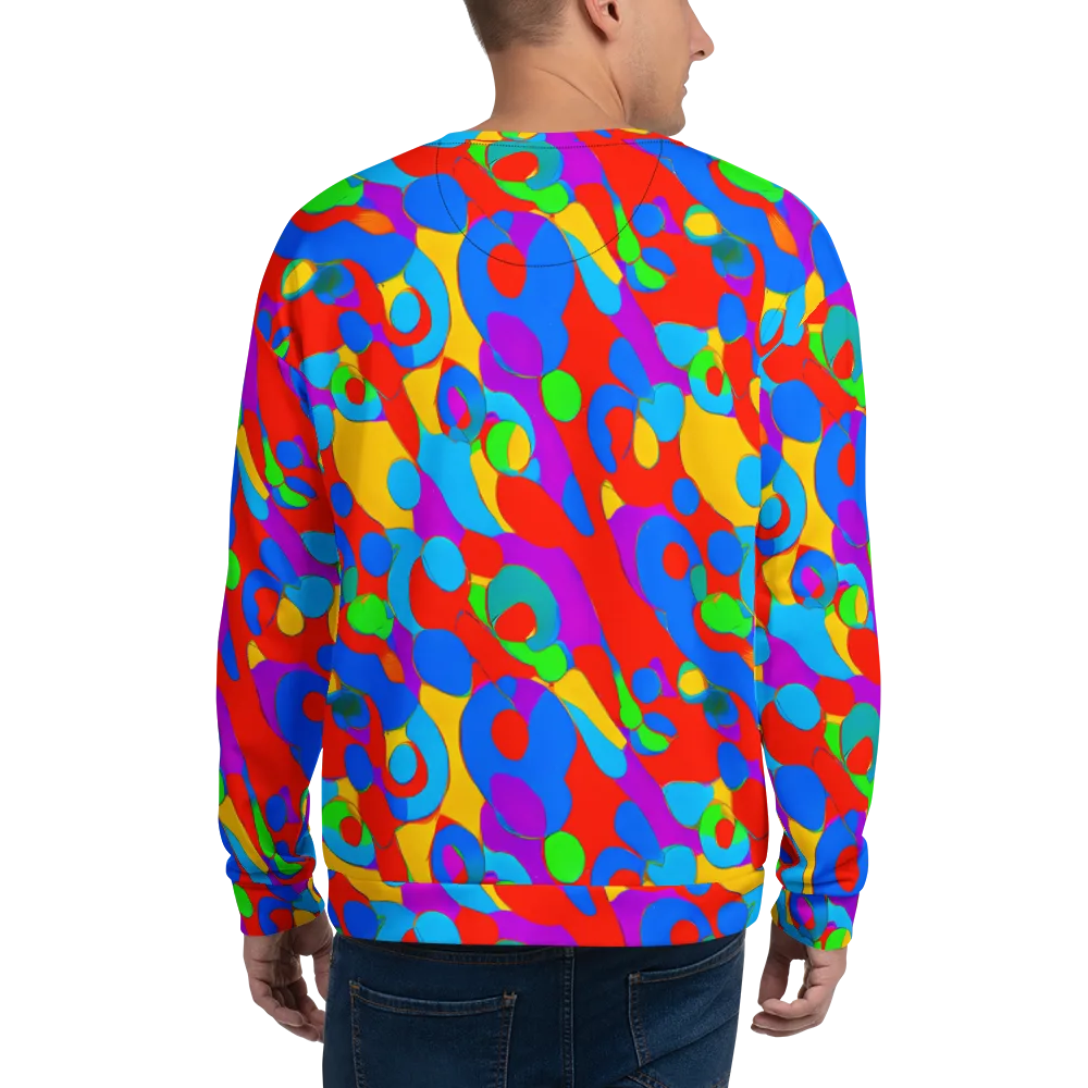 Acid Geometry on Sweatshirt — Back