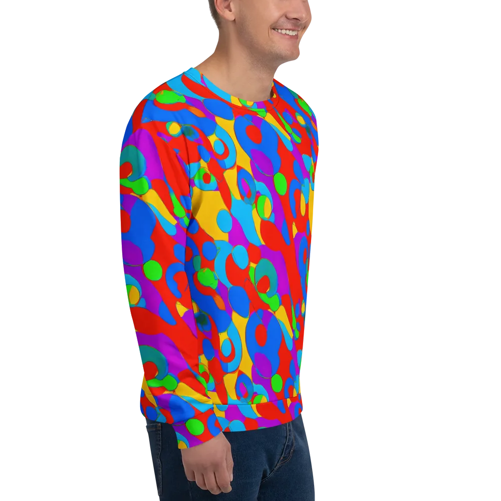 Acid Geometry on Sweatshirt — Right Front