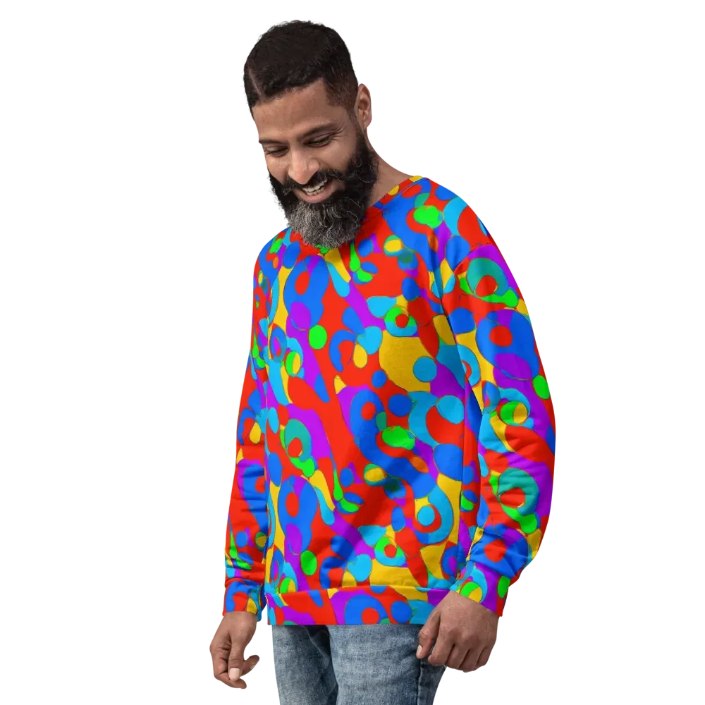 Acid Geometry on Sweatshirt — Left Front