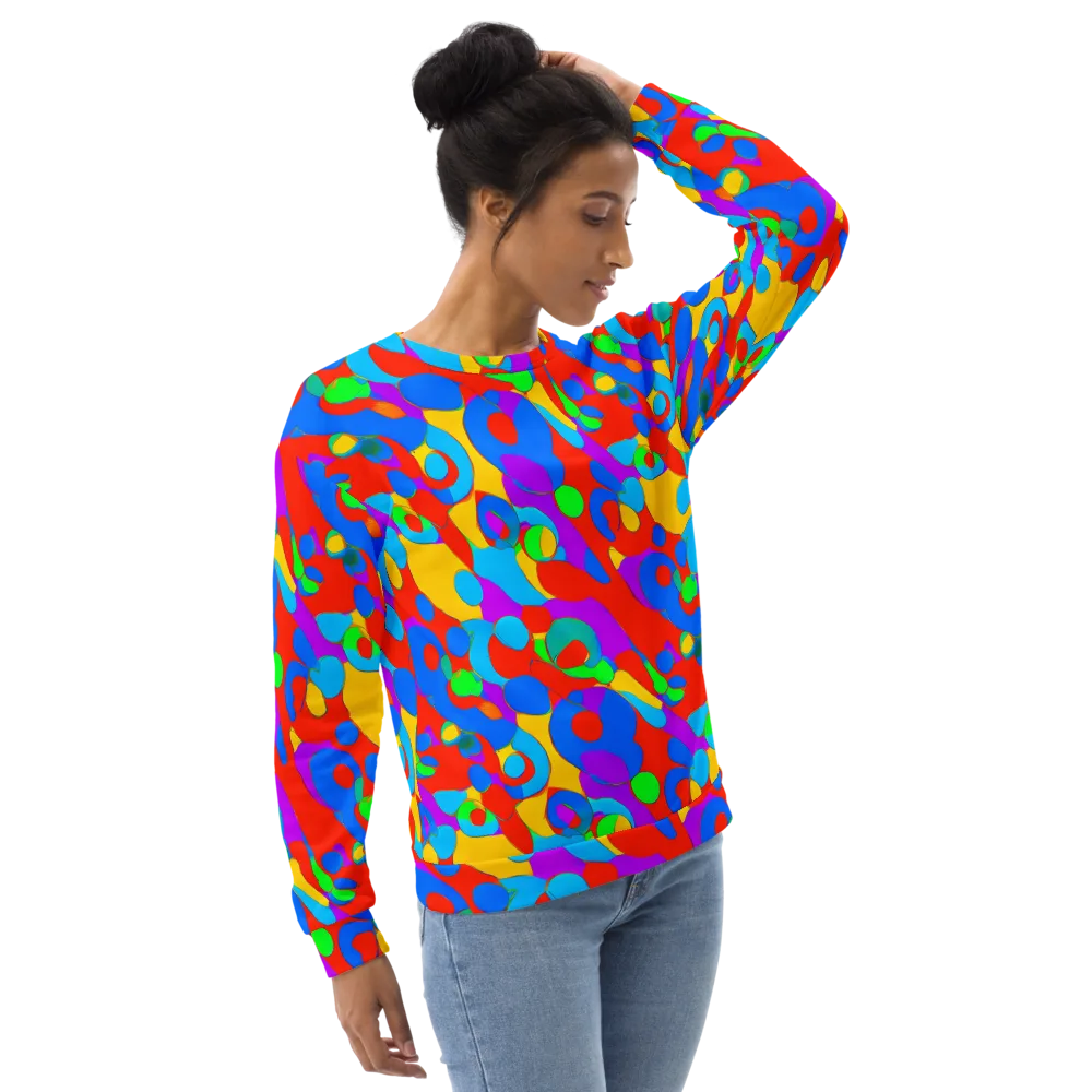 Acid Geometry on Sweatshirt — Right Front