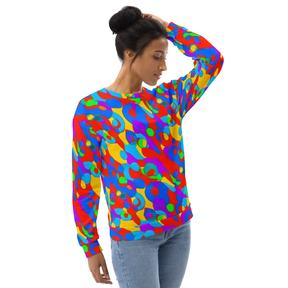 Acid Geometry on Sweatshirt — Right Front