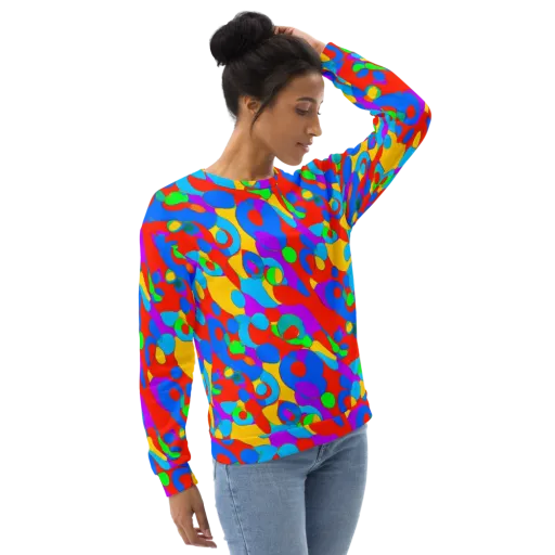 Acid Geometry on a Sweatshirt