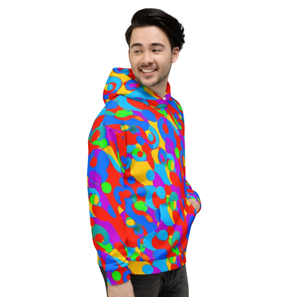 Acid Geometry on Hoodie — Right
