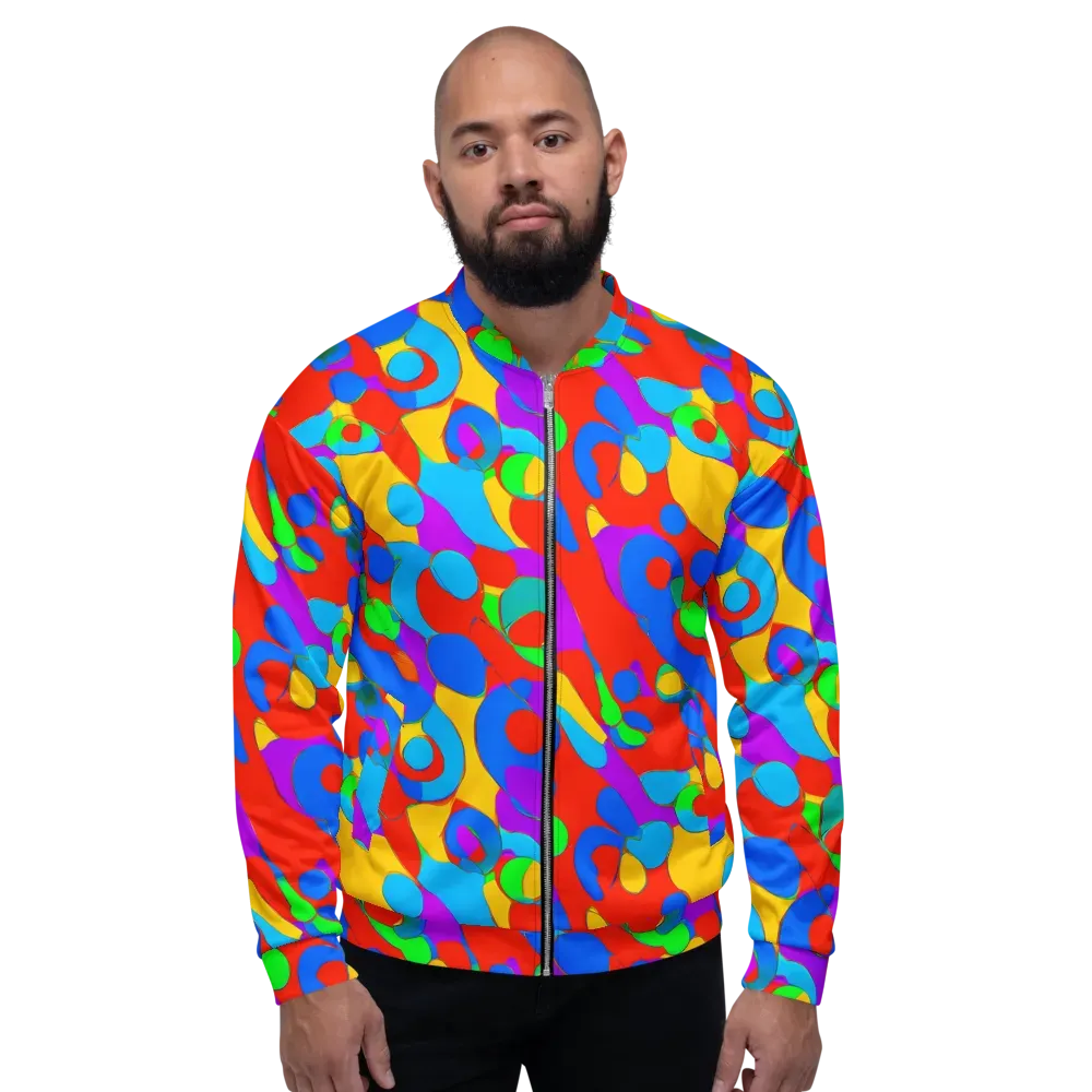 Acid Geometry on Bomber Jacket — Front