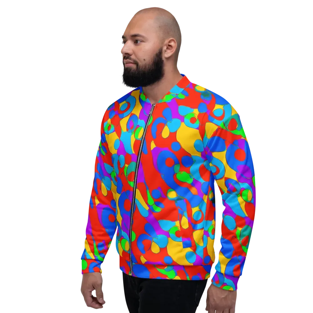 Acid Geometry on Bomber Jacket — Left