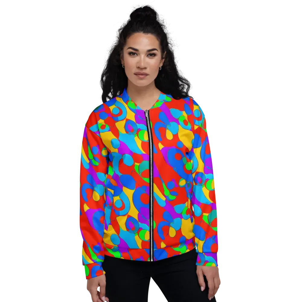 Acid Geometry on Bomber Jacket — Front