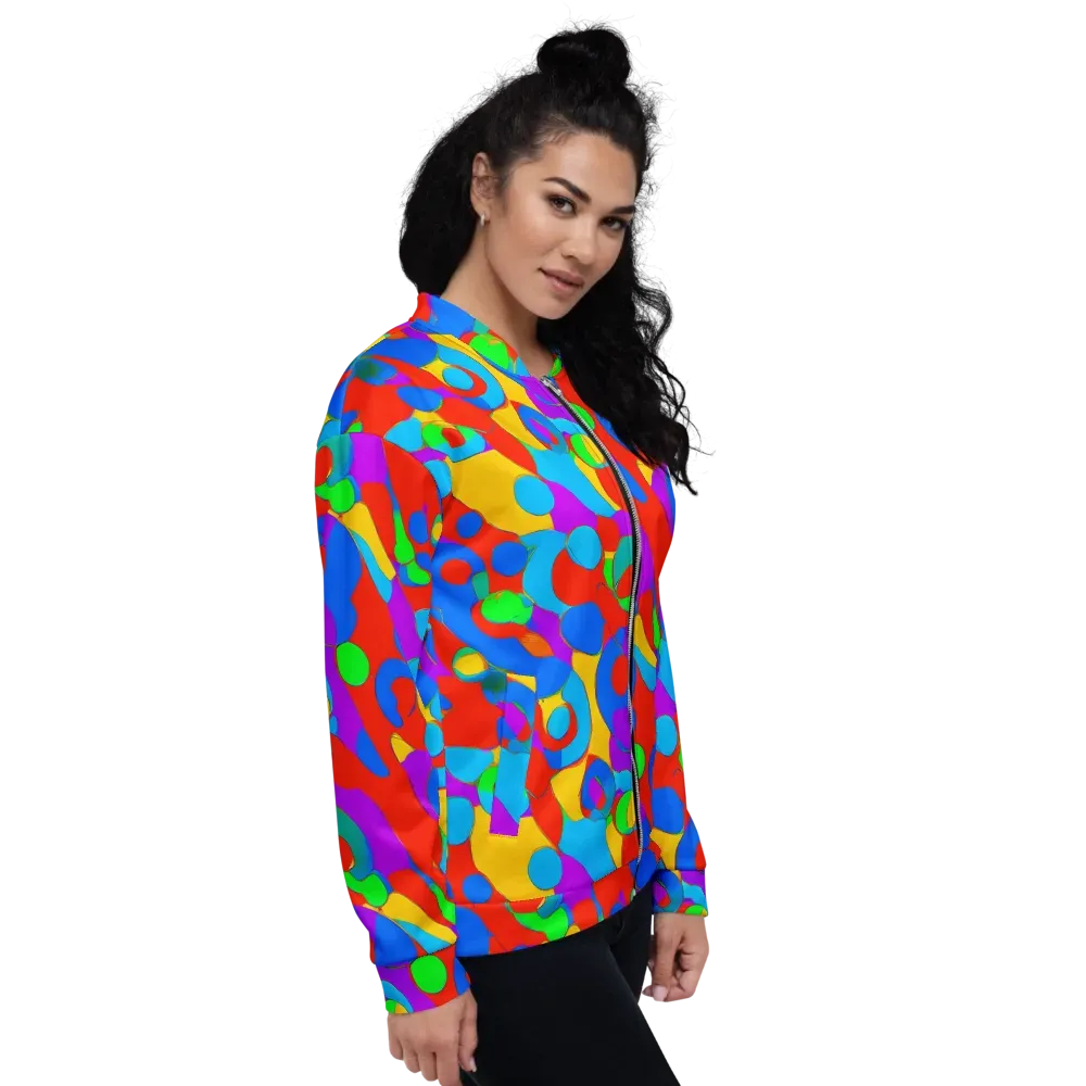 Acid Geometry on Bomber Jacket — Right
