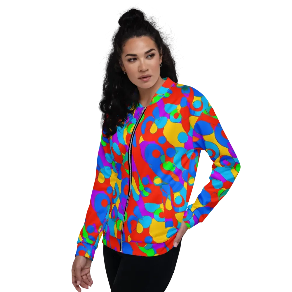 Acid Geometry on Bomber Jacket — Left