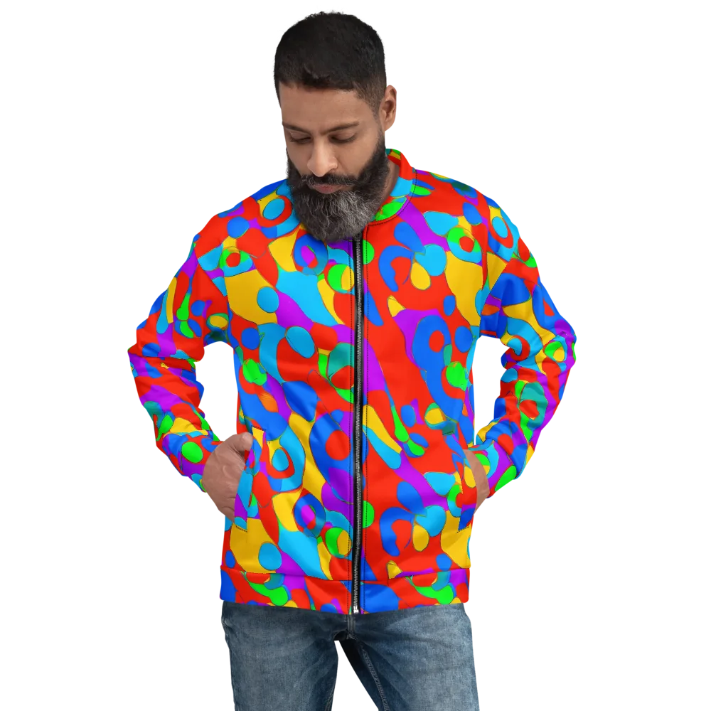 Acid Geometry on Bomber Jacket — Front