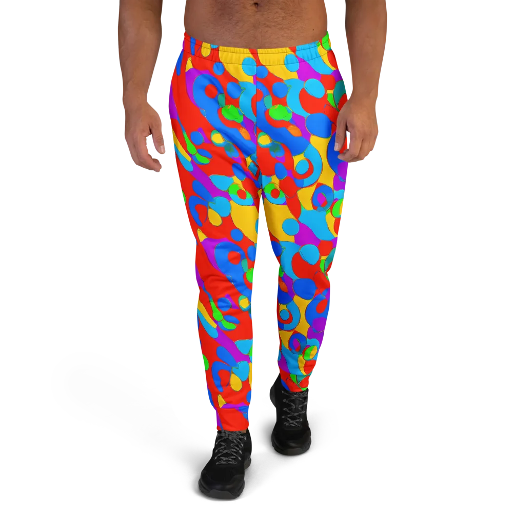 Acid Geometry on Men's Joggers — Front