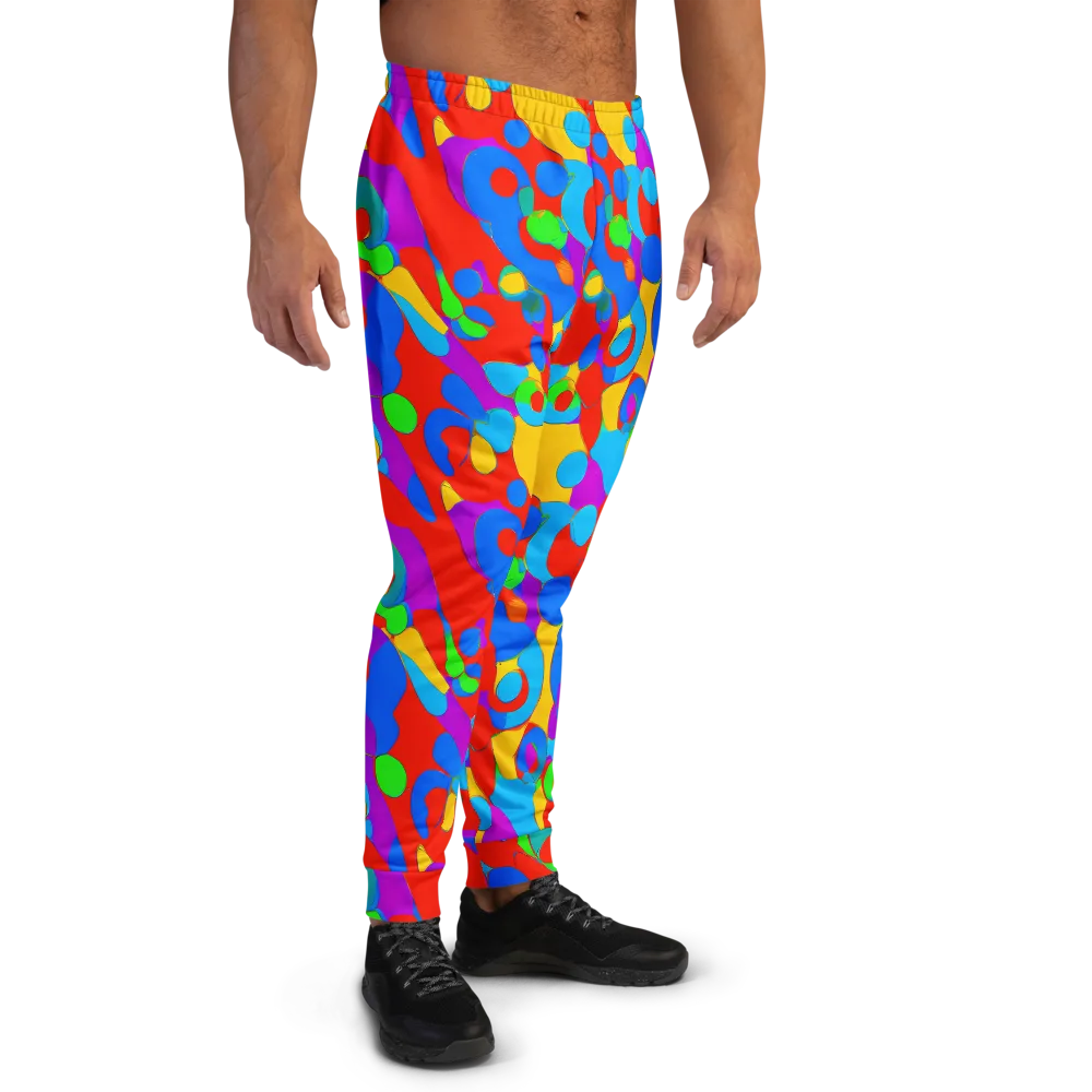 Acid Geometry on Men's Joggers — Right