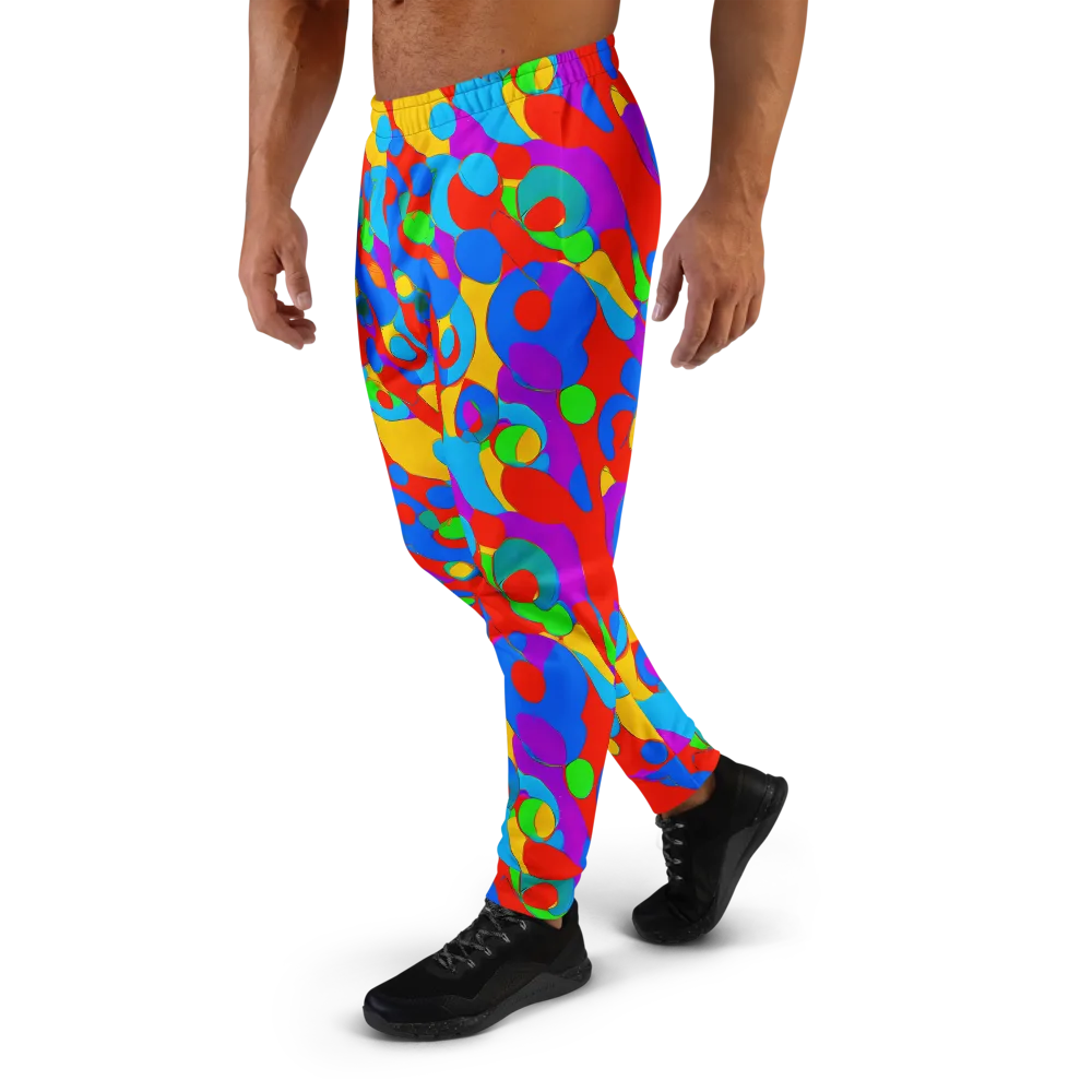 Acid Geometry on Men's Joggers — Left
