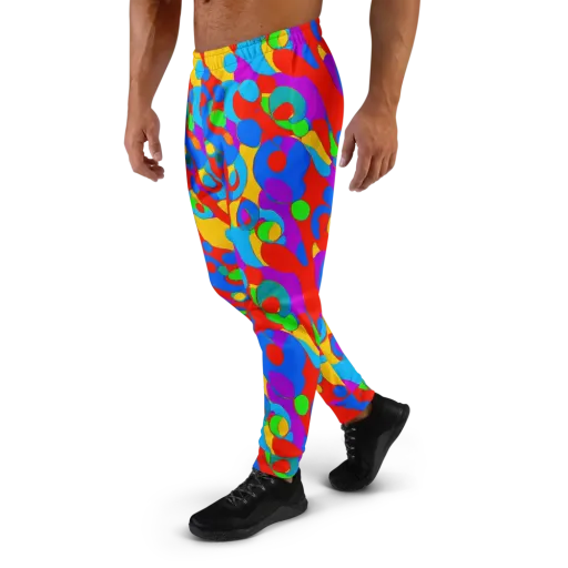Acid Geometry on a Men's Joggers