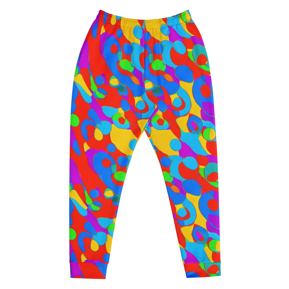 Acid Geometry on Men's Joggers — Front