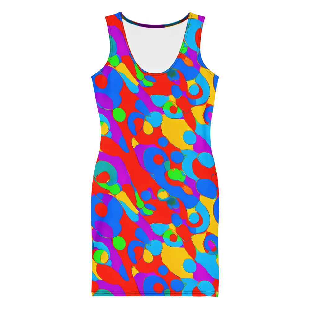 Acid Geometry on Bodycon Dress — Front
