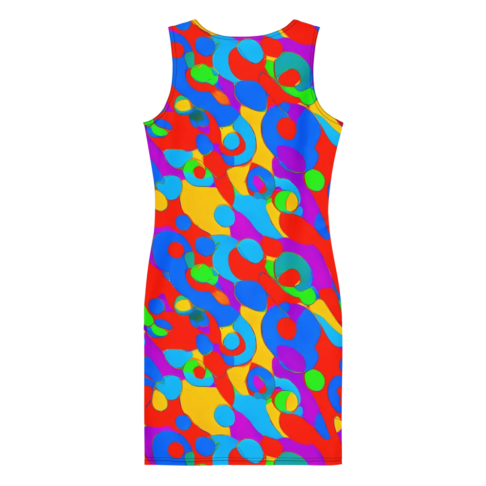 Acid Geometry on Bodycon Dress — Back