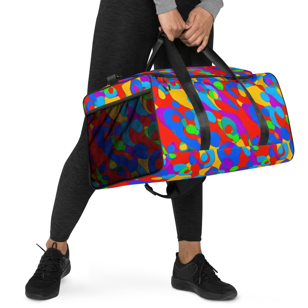 Acid Geometry on Duffle Bag — Right Front