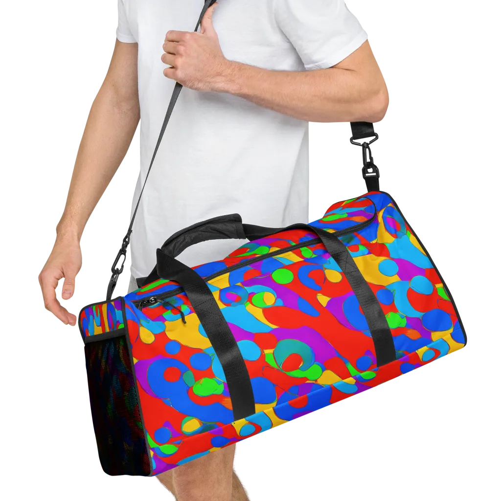 Acid Geometry on Duffle Bag — Right Front