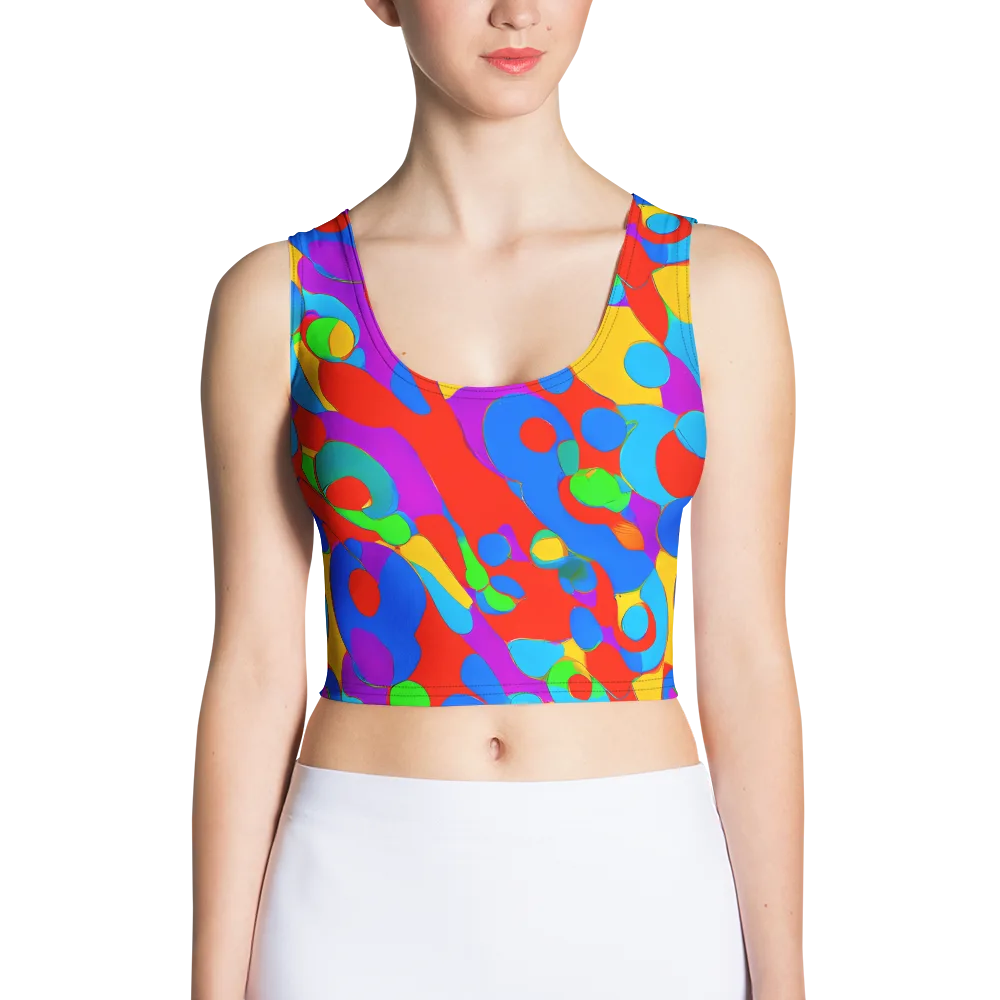 Acid Geometry on Crop Top — Front