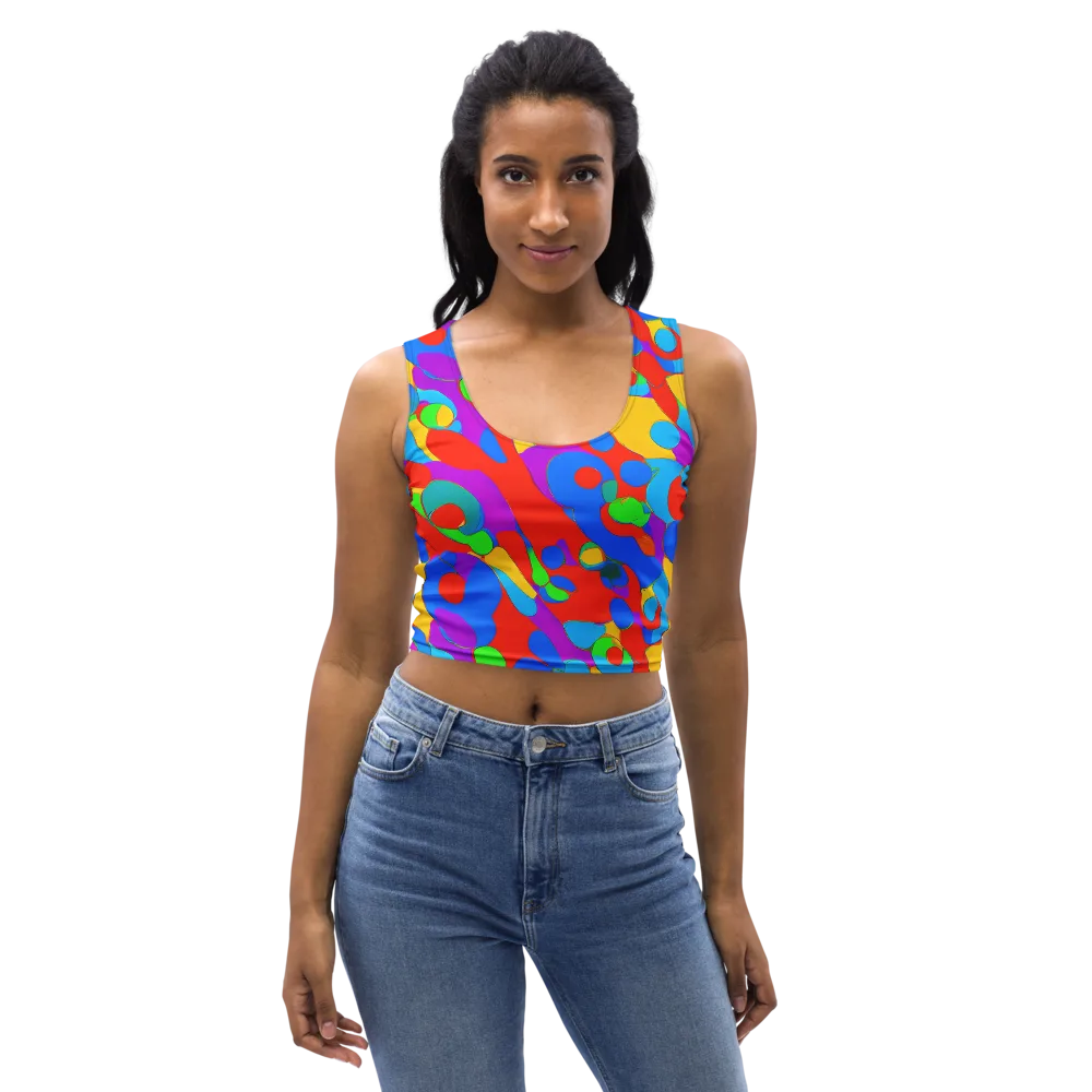 Acid Geometry on Crop Top — Front