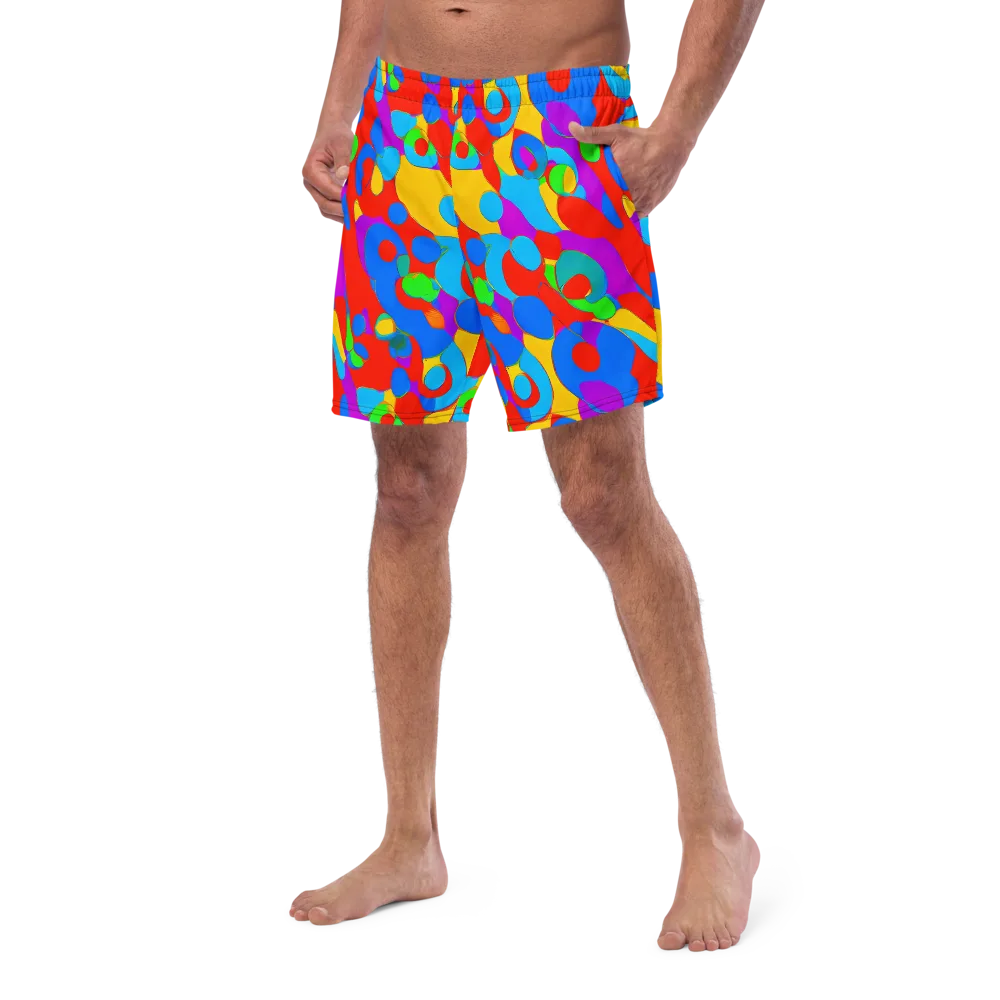 Acid Geometry on Swim Trunks — Left Front