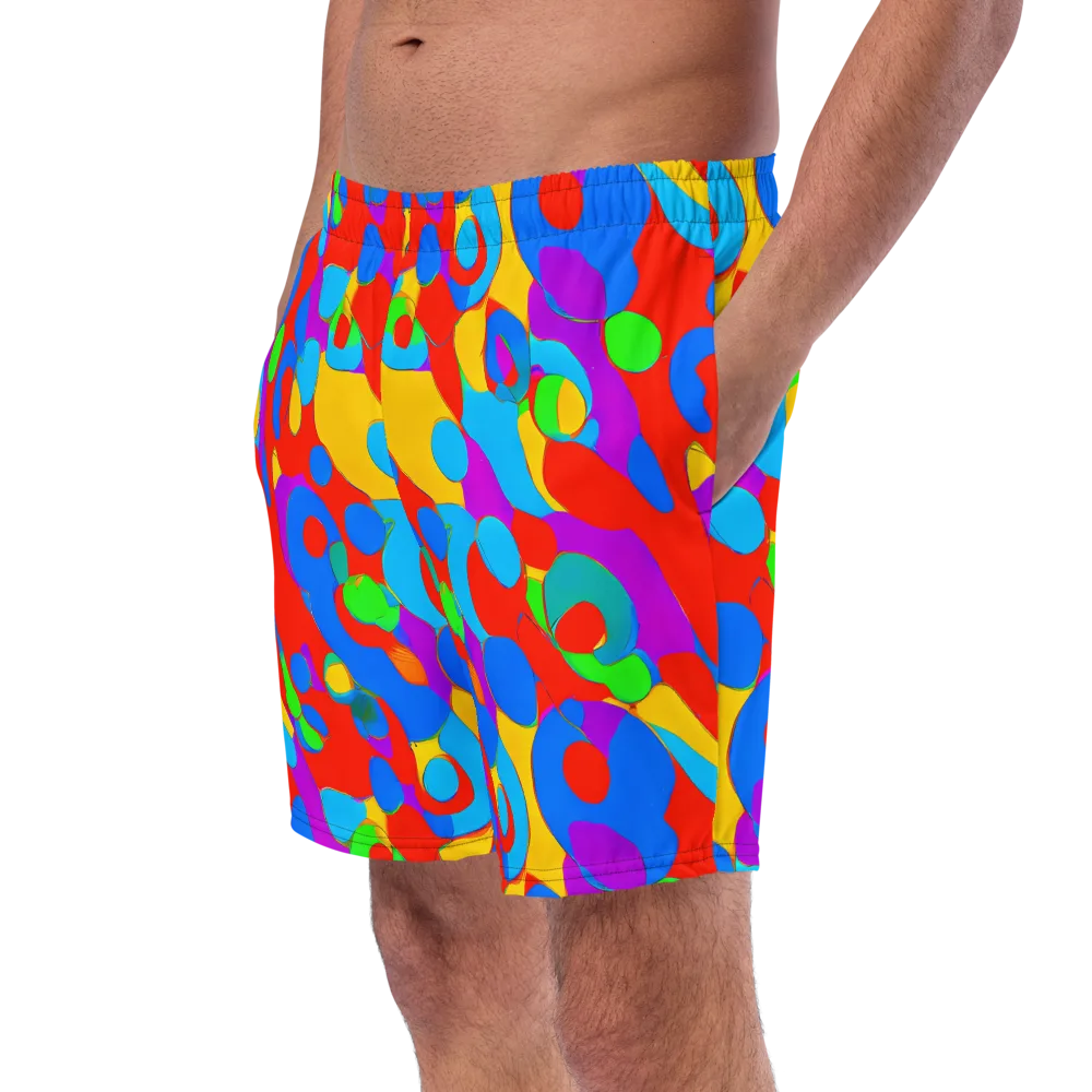 Acid Geometry on Swim Trunks — Left Front