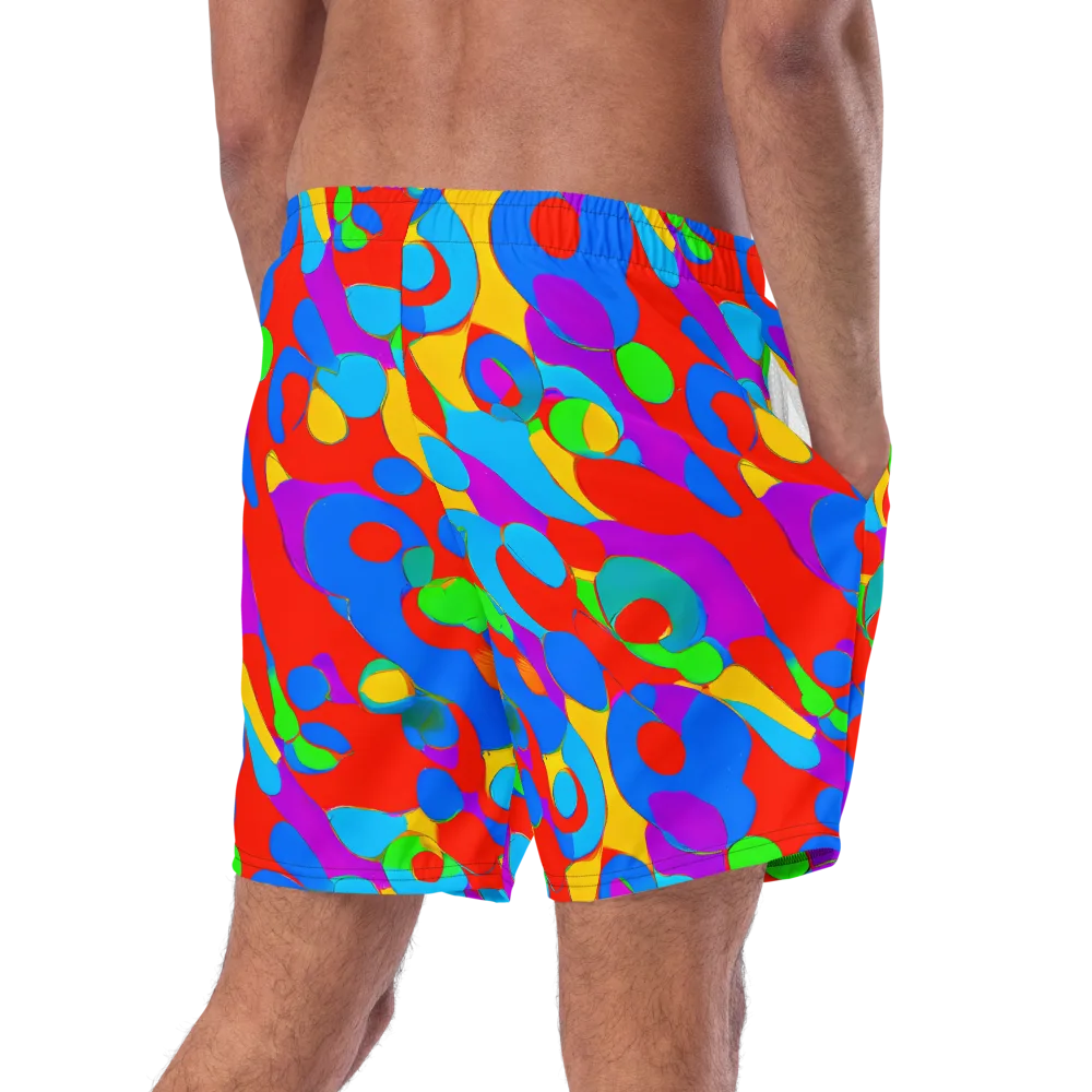 Acid Geometry on Swim Trunks — Right Back