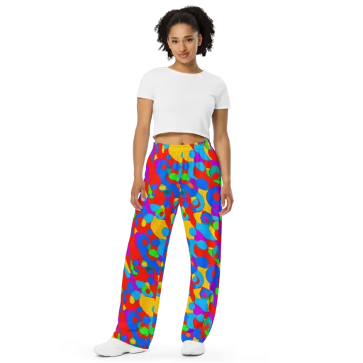 Acid Geometry on a Wide-Leg Pants