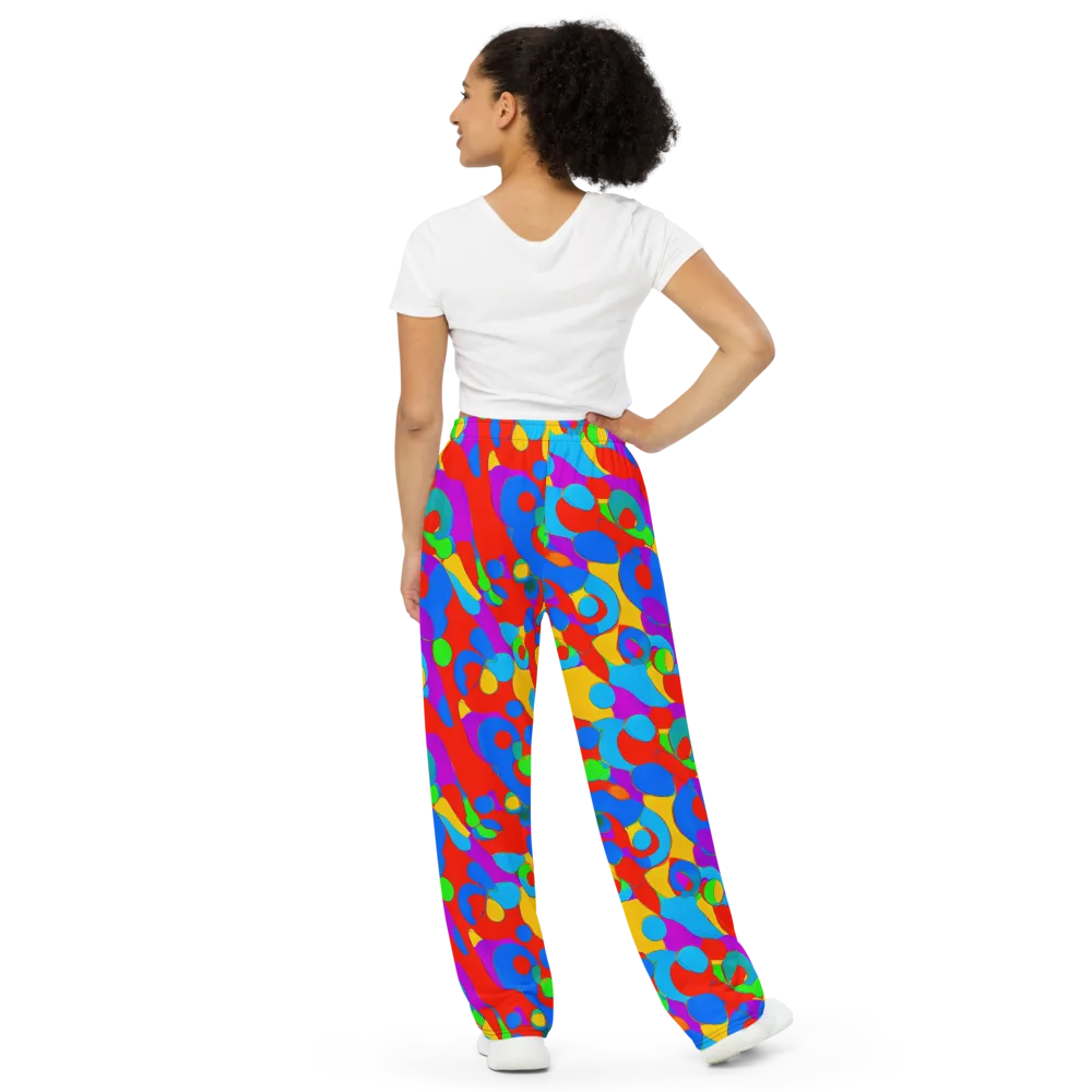 Acid Geometry on Wide-Leg Pants — Back