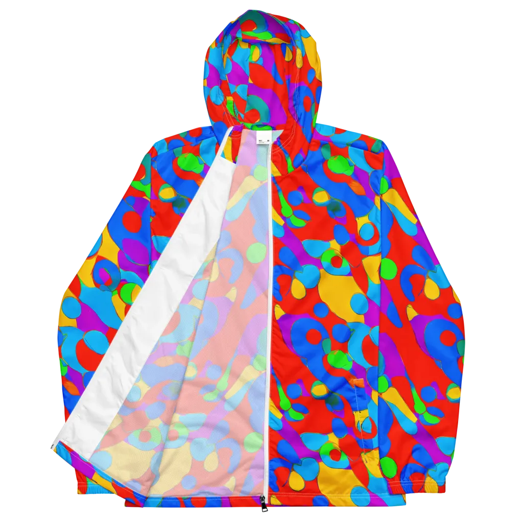 Acid Geometry on Men's Windbreaker — Front