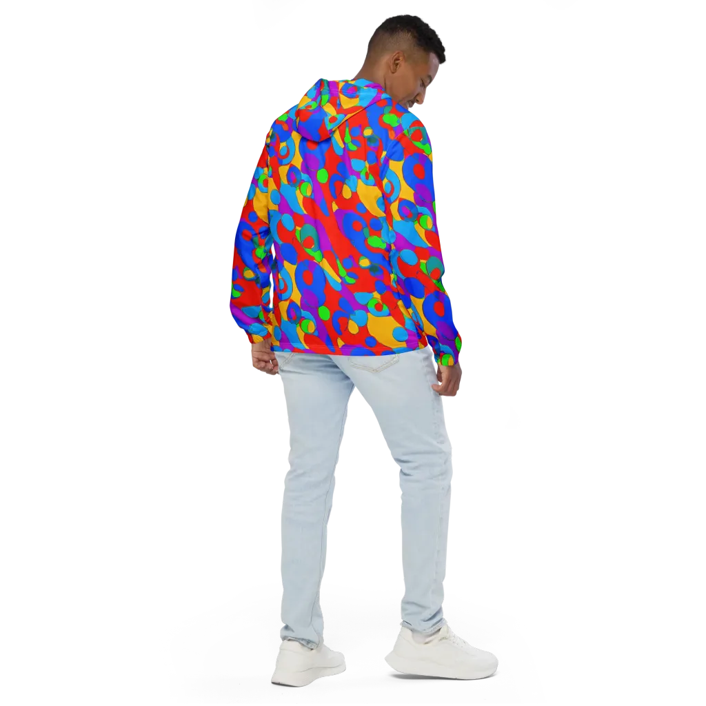 Acid Geometry on Men's Windbreaker — Back