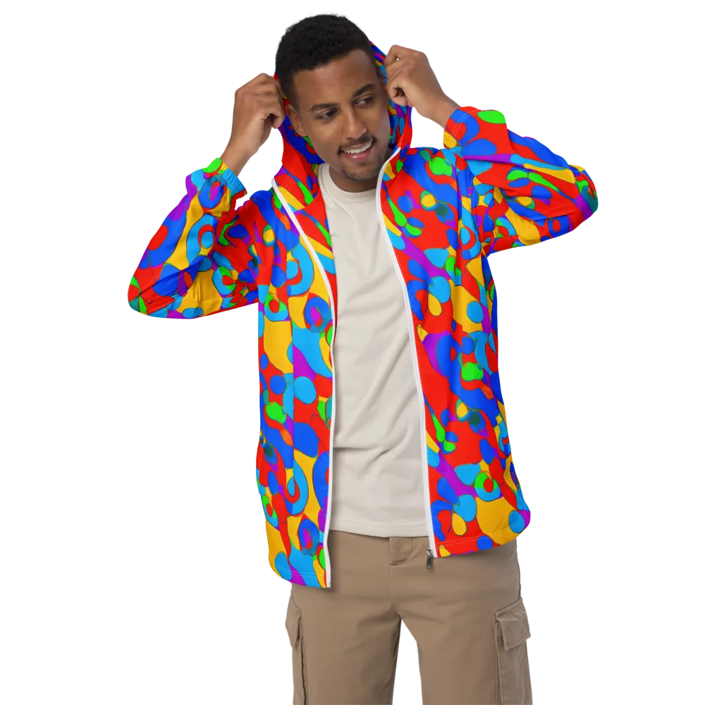 Acid Geometry on Men's Windbreaker — Front