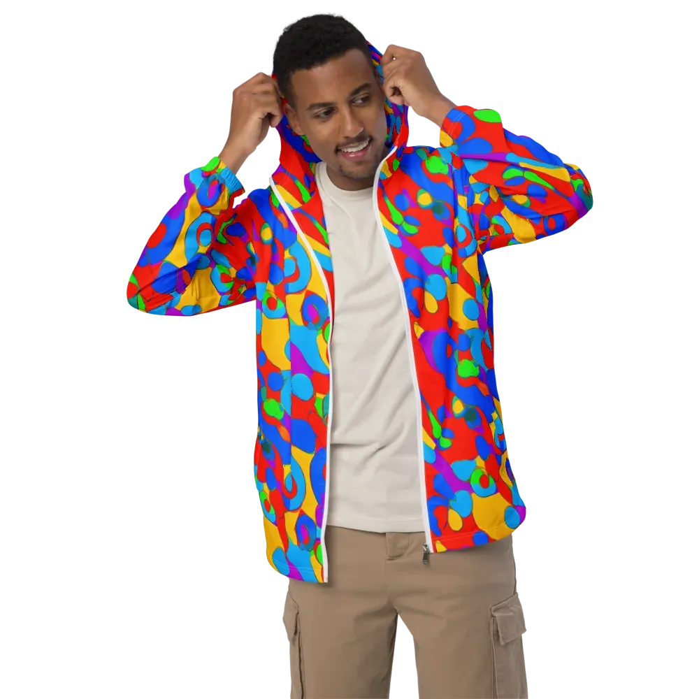 Acid Geometry on Men's Windbreaker — Front