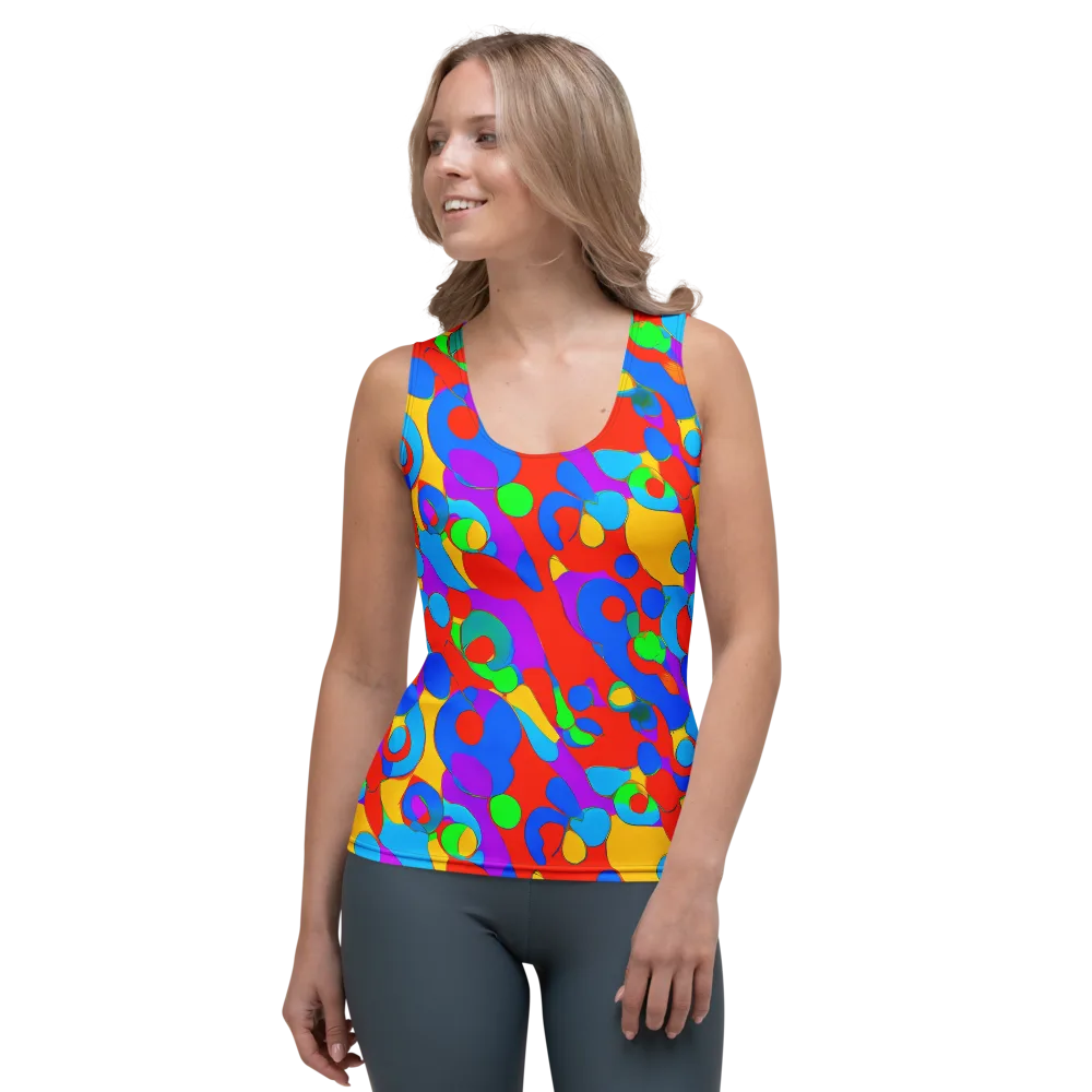 Acid Geometry on Women's Tank Top — Front