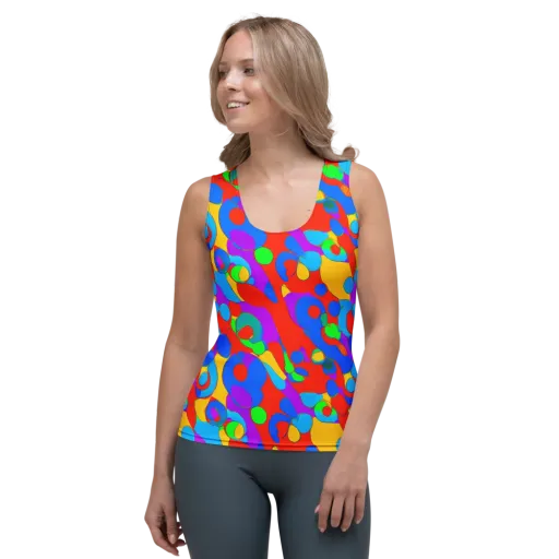 Acid Geometry on a Women's Tank Top
