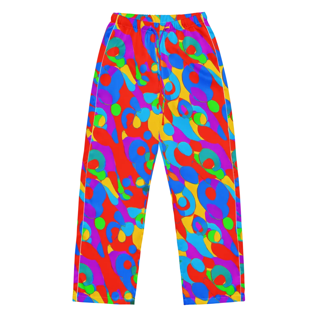Acid Geometry on Women's Pajama Pants — Front
